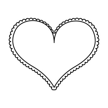 heart love frame icon vector illustration design
