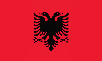 albania flag - obrazy, fototapety, plakaty