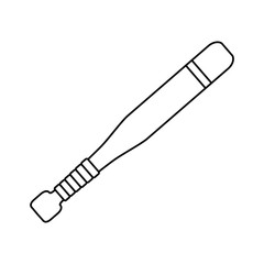 Baseball bat sport game icon vector illustration graphic design