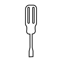 screwdriver construction tool icon vector illustration design