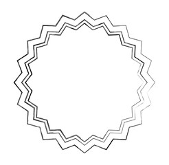 Fototapeta premium circle seal stamp lace vector illustration design