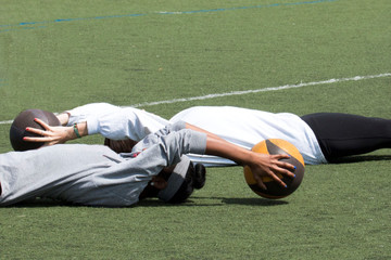 Medicine ball situps