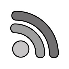 wifi signal isolated icon vector illustration design