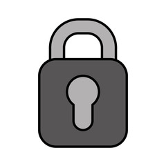safe padlock isolated icon vector illustration design
