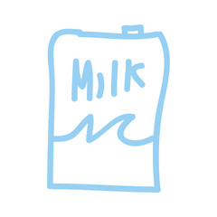 milk box isolated icon vector illustration design