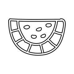 watermelon fresh fruit icon vector illustration design