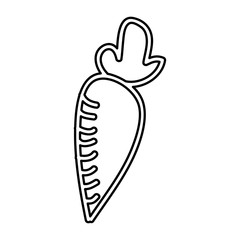 carrot fresh vegetable icon vector illustration design