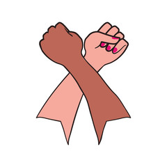 Breast cancer campaign symbol icon vector illustration graphic design