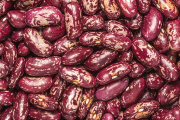 Speckled red beans closeup 