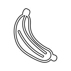 banana fresh fruit icon vector illustration design