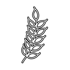 weath leafs isolated icon vector illustration design