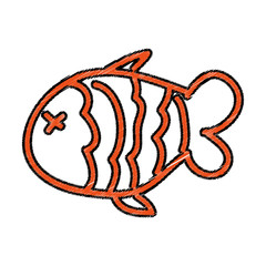 fish nutritive food isolated icon vector illustration design