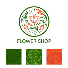 Logo for flower shop