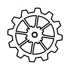 gear settings setup icon vector illustration design