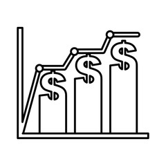 bars statistics isolated icon vector illustration design
