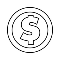 coin money isolated icon vector illustration design