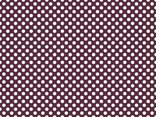 Polka dot seamless pattern. White circles on a Burgundy background Vector illustration. Background for web banners, Wallpapers, print on fabric, textile, wrappers, gifts, clothing Vintage retro style