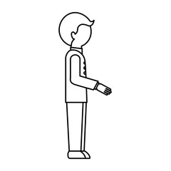 businessman avatar character icon vector illustration design