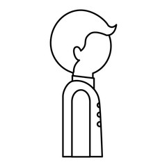 businessman avatar character icon vector illustration design