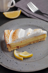 Lemon pie with meringue