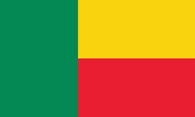 vector flag of benin