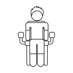 Airport waiting room icon vector illustration design