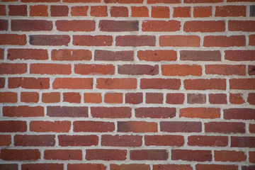 Background wall made of red brown brick