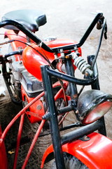 Small red motorbike for kids