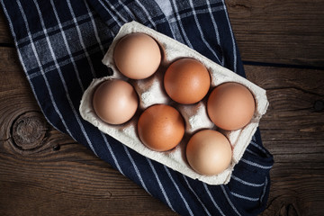 Fresh farm eggs.