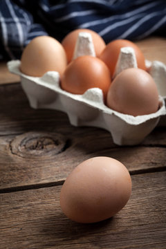 Fresh farm eggs.