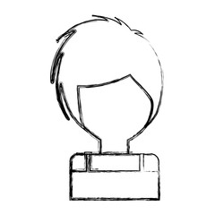 businesswoman avatar character icon vector illustration design