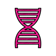 dna particle isolated icon vector illustration design