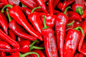 Red hot chili pepper healthy food.