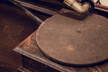 Obraz premium Vintage phonograph or talking machine