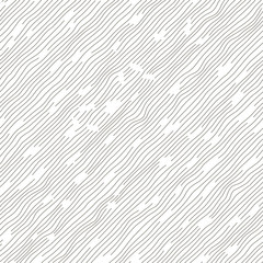 Vector monochrome seamless pattern. Abstract background. Irregular diagonal texture. Textured slanting lines ornament. Black and white illustration. - 144557873