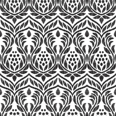 Vector baroque seamless pattern. Bohemian style. Impressive fashion print. Scribble effect. Luxury ornament.