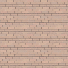 Brown wall grunge brick background. Rustic blocks texture template. Seamless pattern. Vector illustration of building block.