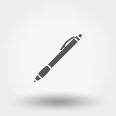 Pen. Flat design.