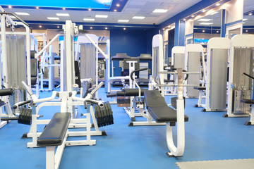 Interior of a fitness hall