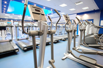 Interior of a fitness hall