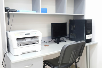 Fototapeta premium Interior of an office working place