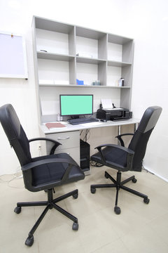 Interior of an office working place
