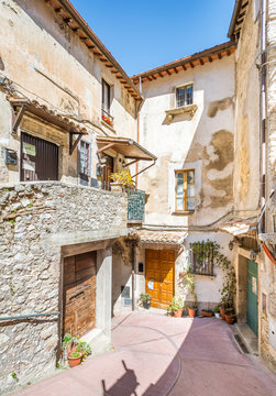 Scenic sight in Toffia, Rieti Province, Latium, Italy