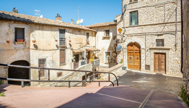 Scenic sight in Toffia, Rieti Province, Latium, Italy