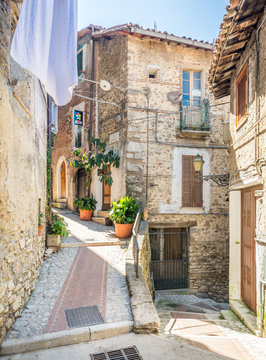 Scenic sight in Poggio Moiano, rural village in Rieti Province, Latium, Italy