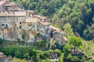 Fototapeta na wymiar Scenic sight in Poggio Moiano, rural village in Rieti Province, Latium, Italy