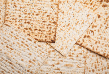 Jewish matza as background