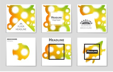 Abstract vector layout background set. For art template design, list, page, mockup brochure theme style, banner, idea, cover, booklet, print, flyer, book, blank, card, ad, sign, sheet,, a4
