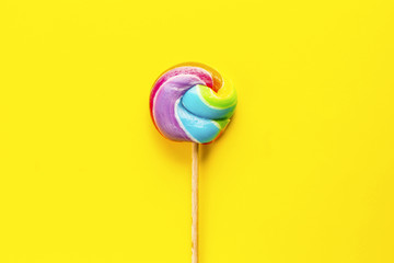 rainbow colours lollipop