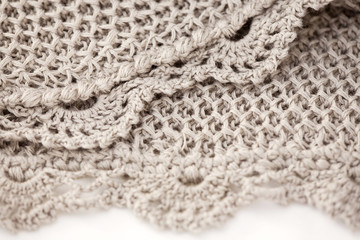 Fototapeta na wymiar Beautiful knitted fabric